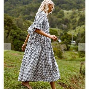 NWT DISSH Linen Midi Dress